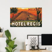 Mexico Ds Hotel Regis,  Poster (Thuiskantoor)