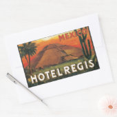 Mexico Ds Hotel Regis,  Rechthoekige Sticker (Envelop)