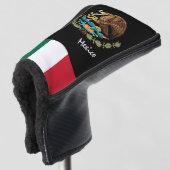 Mexico Eagle en Mexicaanse vlag/Golf Clubs Hoesjes Golfheadcover (3/4 voorkant)