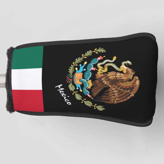 Mexico Eagle en Mexicaanse vlag/Golf Clubs Hoesjes Golfheadcover (Voorkant)