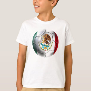 Mexico el Tri-voetbal Mexicaanse vlag T-shirt