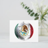 Mexico el Tri voetbal Mexicaanse voetbalvlag bola Briefkaart (Staand voorkant)