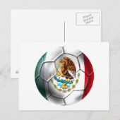 Mexico el Tri voetbal Mexicaanse voetbalvlag bola Briefkaart (Voorkant / Achterkant)