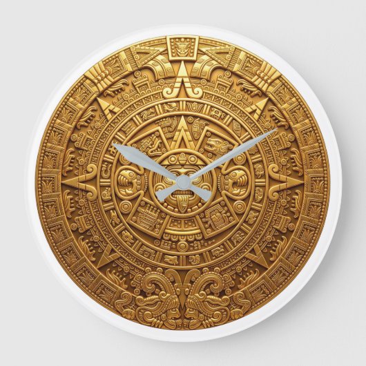 Mexico Elite Azteekse Kalenderg Luxe Klok (Voorkant)