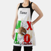 Mexico Embleem Achternaam aangepast Schort (Insitu)