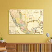Mexico en de Verenigde Staten Canvas Afdruk (Insitu (Woonkamer))
