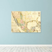 Mexico en de Verenigde Staten Canvas Afdruk (Insitu (Houten vloer))