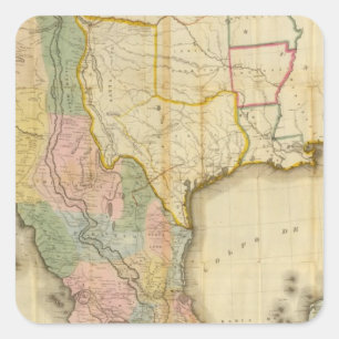 Mexico en de Verenigde Staten Vierkante Sticker
