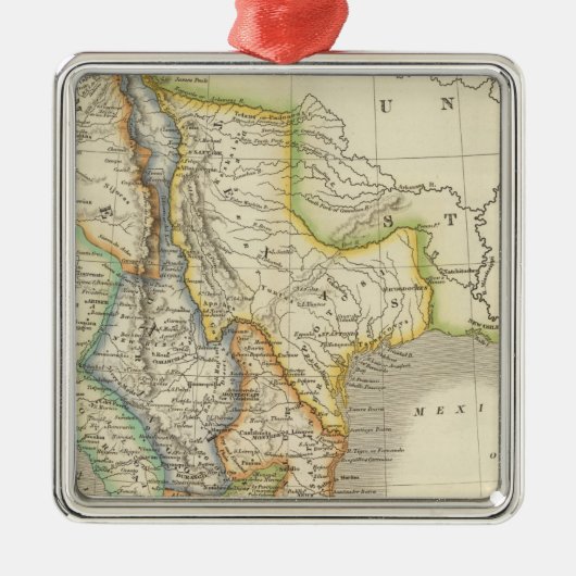 Mexico en Guatamala Metalen Ornament (Voorkant)