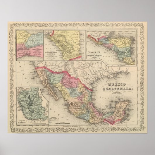 Mexico en Guatemala 4 Poster (Voorkant)