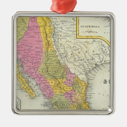 Mexico en Guatemala Metalen Ornament (Voorkant)