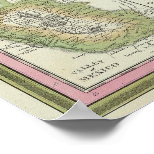 Mexico en Guatemala Poster (Hoek)