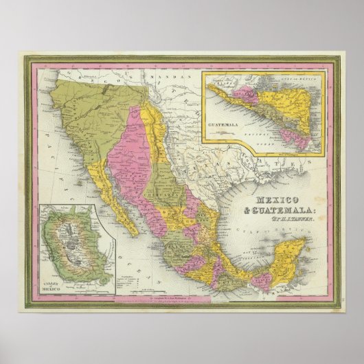 Mexico en Guatemala Poster (Voorkant)