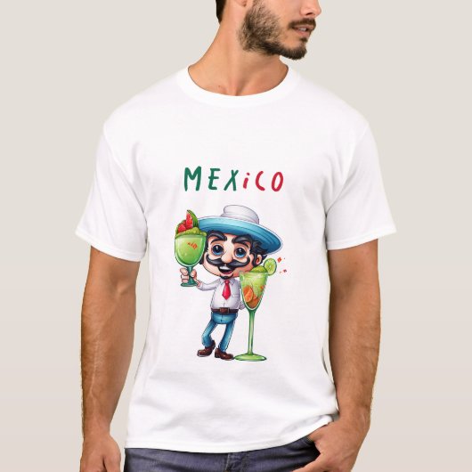Mexico en Margarita T-shirt (Voorkant)