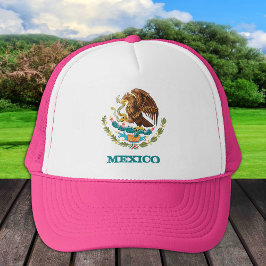 Mexico en Mexicaans Eagle embleem, vlaggen-mode Trucker Pet