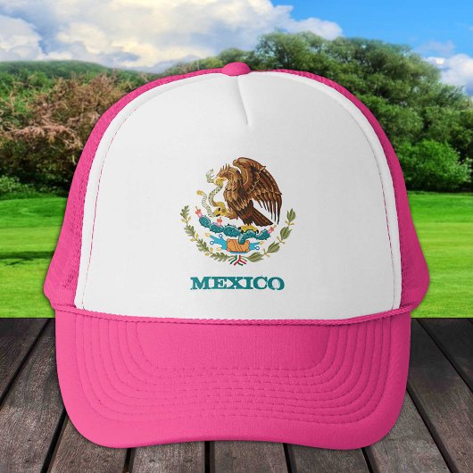 Mexico en Mexicaans Eagle embleem, vlaggen-mode Trucker Pet