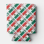 Mexico en Mexicaanse vlag betegeld groen gepersona Blikjeskoeler (Achterkant)