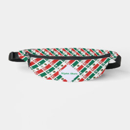 Mexico en Mexicaanse vlag betegeld groen gepersona Heuptasje