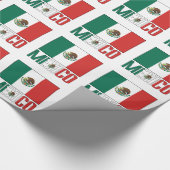 Mexico en Mexicaanse vlag cadeau Cadeaupapier (Hoek)