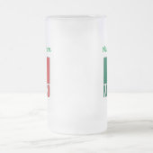 Mexico en Mexicaanse vlag Groene Personalisatie Matglas Bierpul (Center)