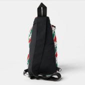 Mexico en Mexican Flag Tegel Groene Personalisatie Sling Bag (Achterkant)