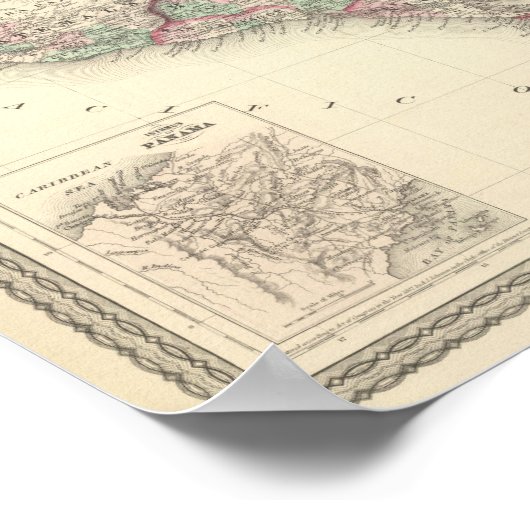 Mexico en Midden-Amerika 2 Poster (Hoek)