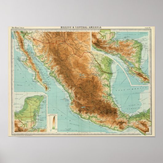 Mexico en Midden-Amerika Poster (Voorkant)