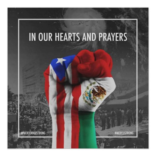 Mexico en Puerto Rico United en Proud Perfect Poster (Voorkant)