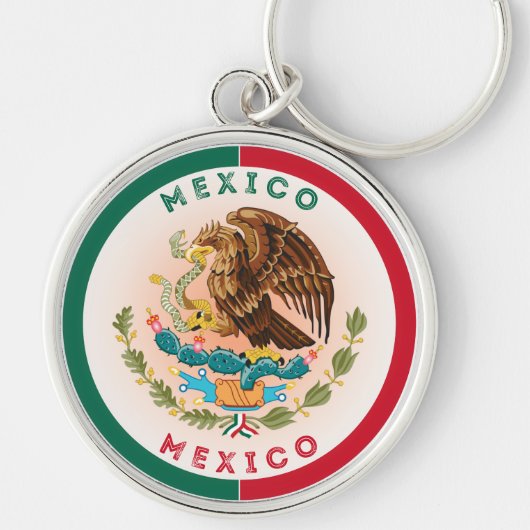 Mexico Erfgoed Embleem Sleutelhanger (Voorkant)