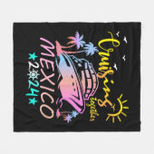 Mexico familie cruise fleece deken (Voorkant (Horizontaal))