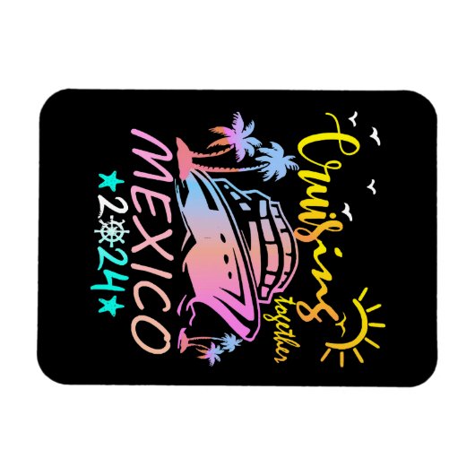 Mexico Familie Cruise Magneet (Horizontaal)