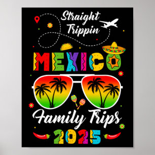 Mexico Familie Vakantie Cancun 2025 Straight Tripp Poster