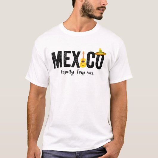 Mexico Family Trip 2022 Matchig Group Design T-shirt (Voorkant)