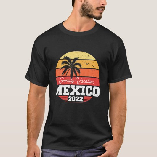 Mexico Family Vacation 2022 Matching Family Group T-shirt (Voorkant)