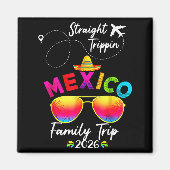 Mexico Family Vacation Cancun 2026 Straight Tripn  Magneet (Voorkant)