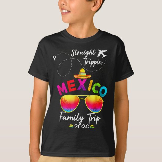 Mexico Family Vacation Cancun 2026 Straight Tripn  T-shirt (Voorkant)