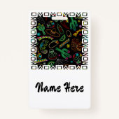 Mexico Fiesta Patroon Badge (Achterkant)