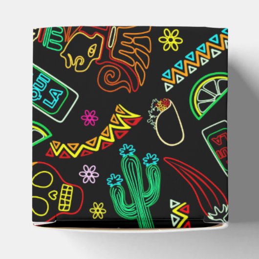 Mexico Fiesta Patroon Bedankdoosjes (Bovenkant)