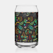 Mexico Fiesta Patroon Blikvorm Glas (Rechts)