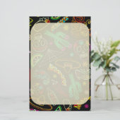 Mexico Fiesta Patroon Briefpapier (Staand voorkant)