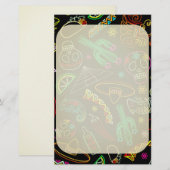 Mexico Fiesta Patroon Briefpapier (Voorkant / Achterkant)