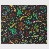 Mexico Fiesta Patroon Cadeaupapier (Vlak)