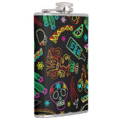 Mexico Fiesta Patroon Heupfles (Rechts)