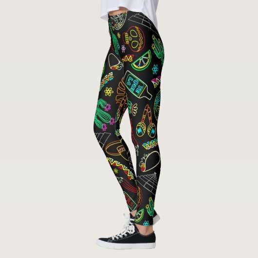 Mexico Fiesta Patroon Leggings (Links)