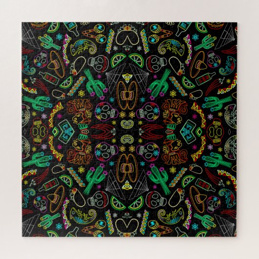 Mexico Fiesta Patroon Legpuzzel (Horizontaal)