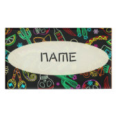 Mexico Fiesta Patroon Naambadge (Voorkant)