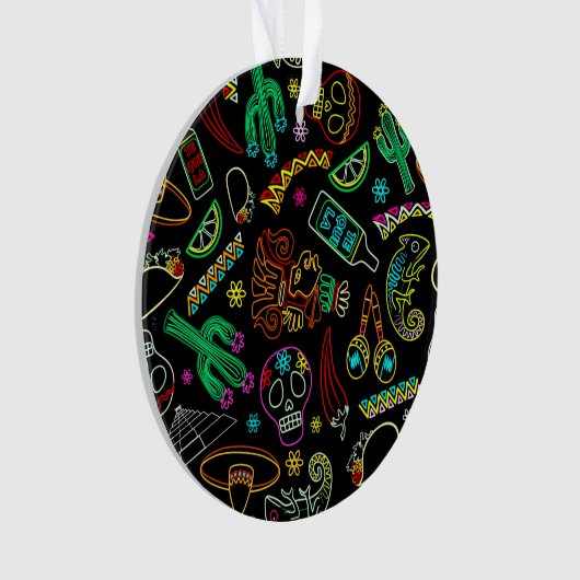 Mexico Fiesta Patroon Ornament (voorkant)