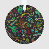 Mexico Fiesta Patroon Ornament (achterkant)