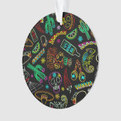 Mexico Fiesta Patroon Ornament (voorkant)
