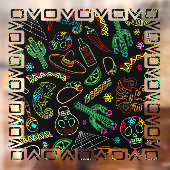 Mexico Fiesta Patroon Raamsticker (Vel 2)